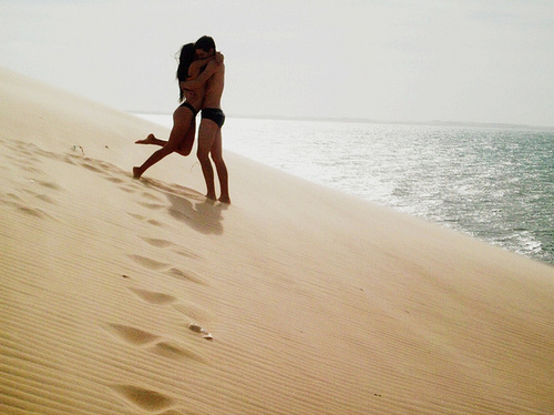 beach, boy and couple