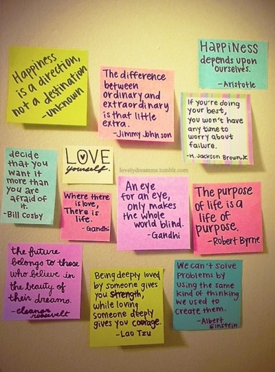 happiness and love quotes. color, happiness, love, post-it, quotes. Added: Jul 15, 2011 | Image size: 