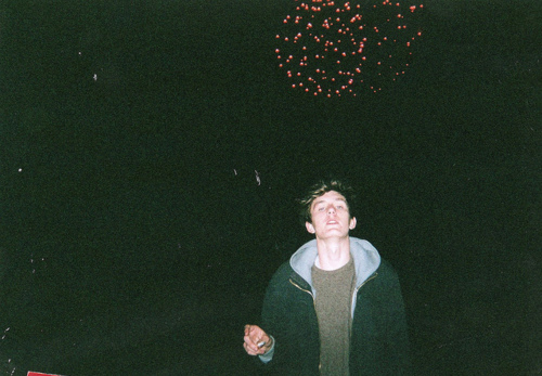 fireworks, guy and smoke