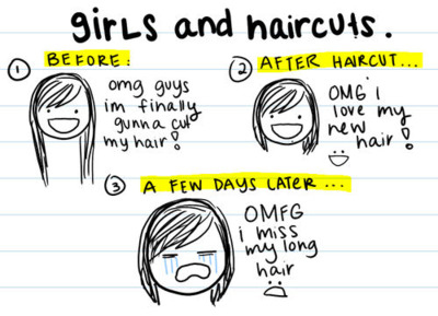 girl,  hair and  haircut