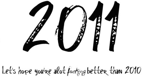 2010,  2011 and  new year