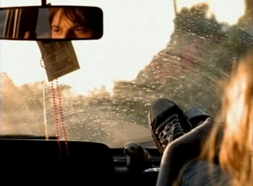 a movie script ending, boy and car