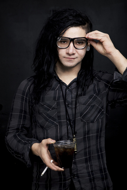 band, black hair and drink