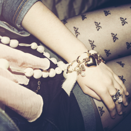 bracelets, girl and pantyhose