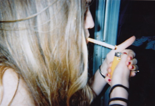 cigarette, girl and hair