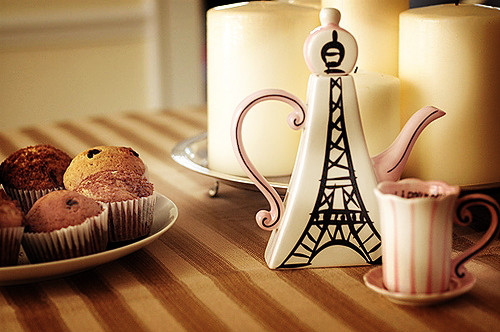 coffe, colorful cake and cup cake