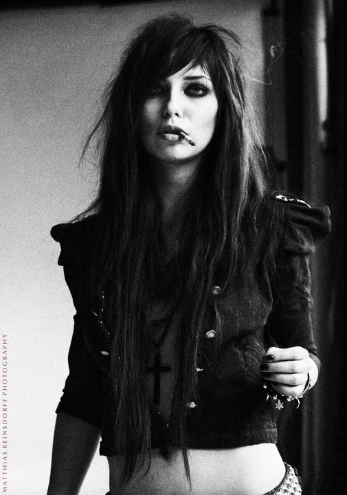 bad ass black and white leather jacket lina tesch photography 