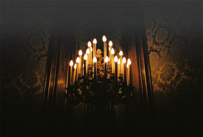 candelabra,  candles and  dark