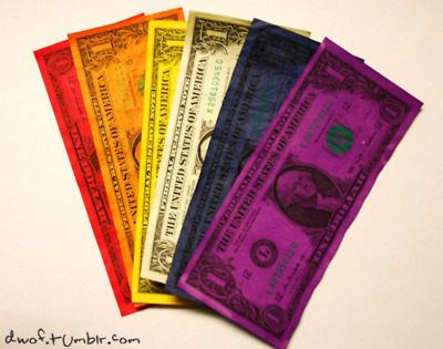 cash,  color and  colorful