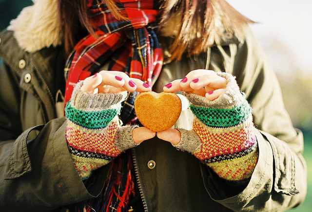 cookies, cute and gloves