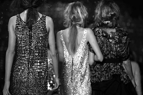 dresses, fashion and friends