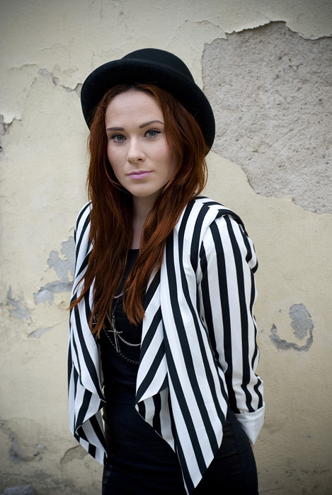 fashion, hat and red hair