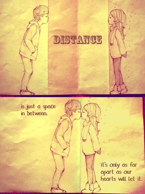 adorable, boy, couple, cute, distance, drawings