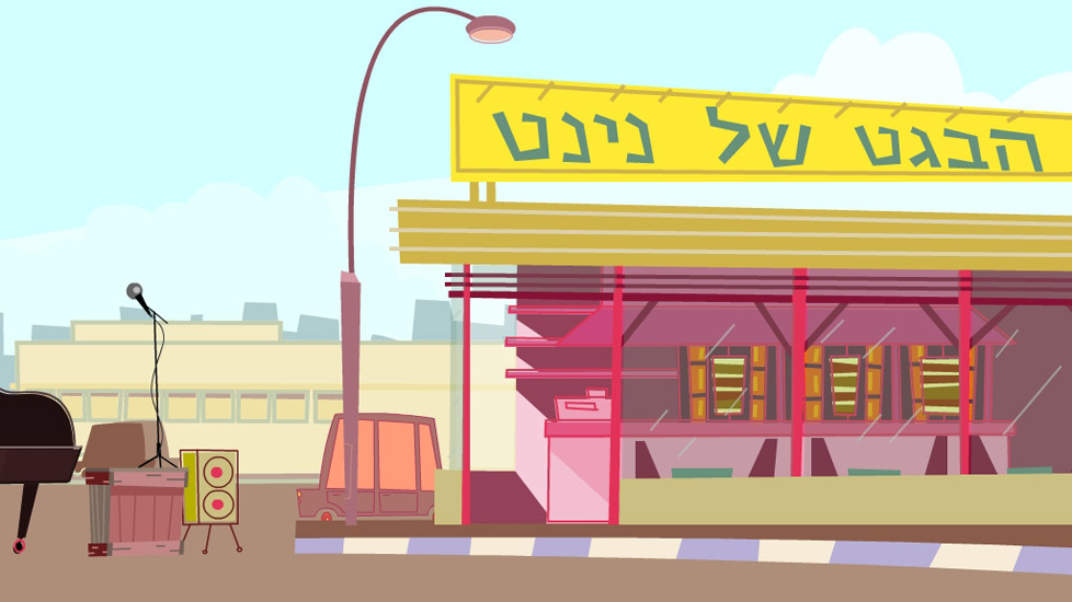 background illustration, fast food and illustration
