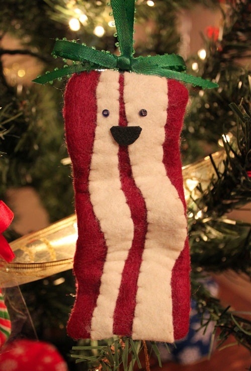bacon, christmas and christmas tree