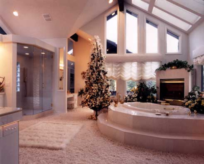 bathroom, christmas, house, luxury, pretty