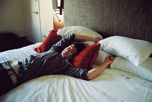 bed, cute and guy