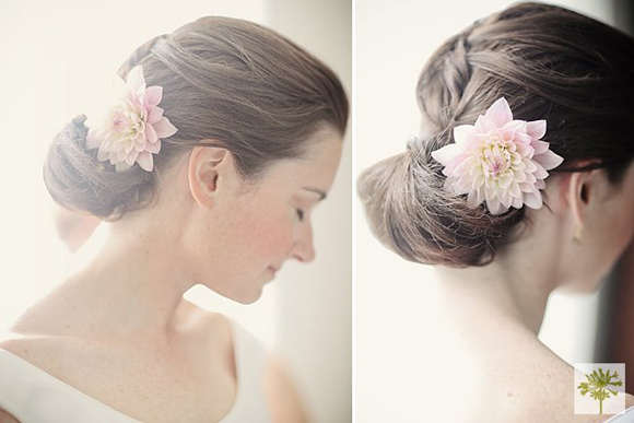bride details, flowers and hairstyles
