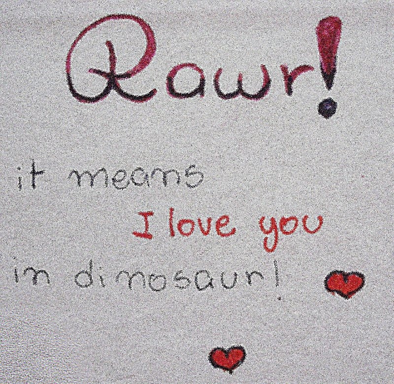 dinosaur, heart and love
