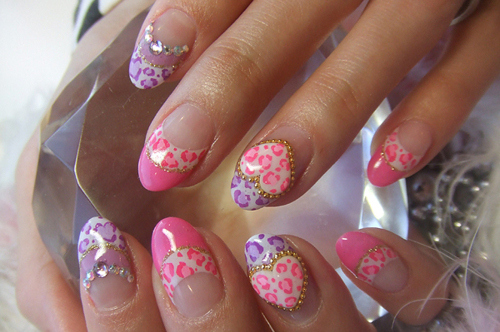3-d nails, art and cute