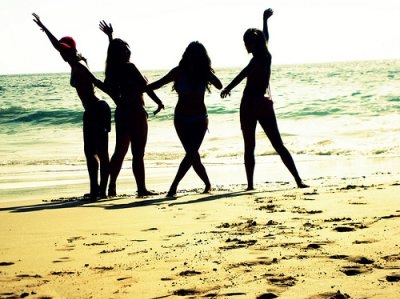 beach,  funny and  girls