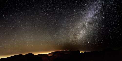 black, galaxy and light