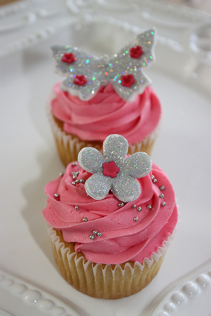butterfly, cupcake and cute