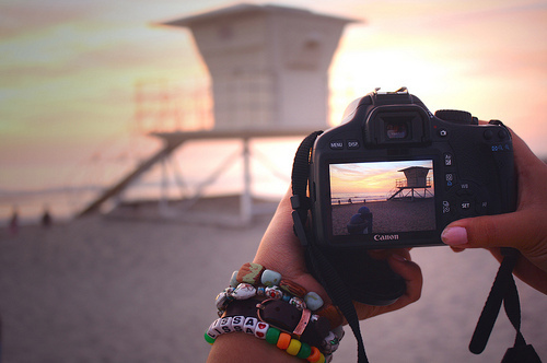 beach, camera and canon