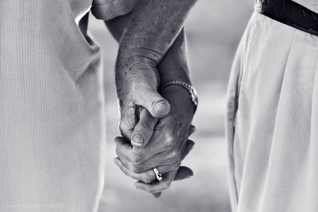 black and white, couple, cute, hands, love