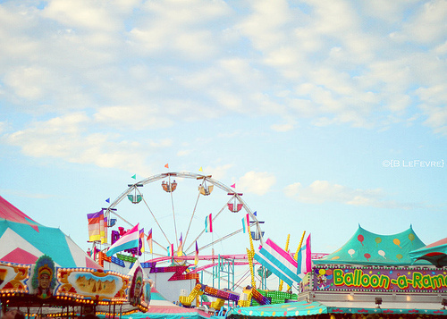 blue, carnival and clouds