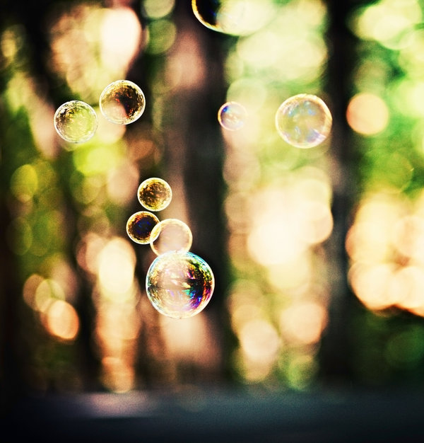 bokeh, bright and bubbles