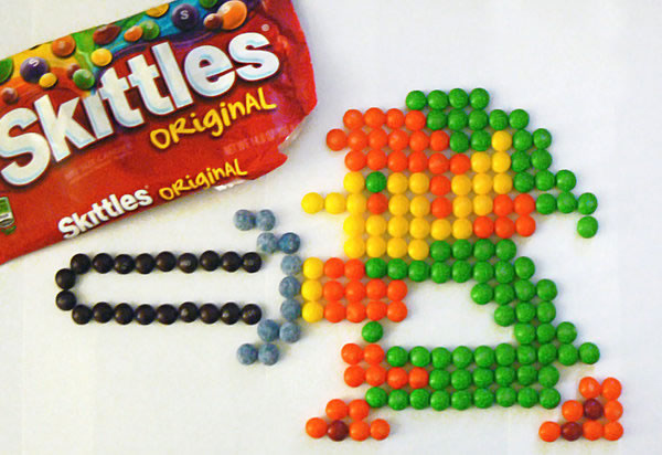 candy, legend of zelda, link, nintendo, skittles