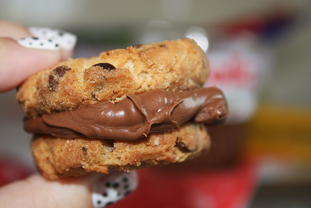 cookies, delicious and nutella