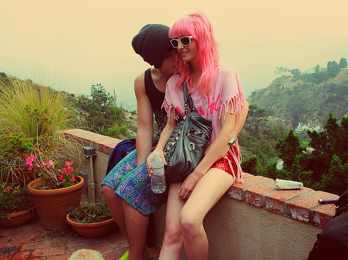 couple, cute and pink hair