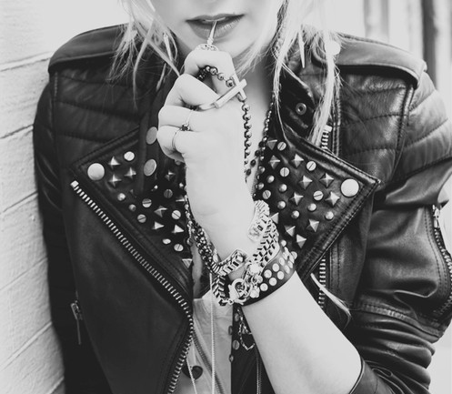 #punk, accesories and b&w