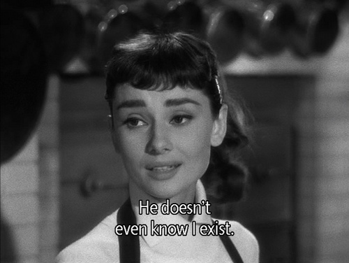 audrey hepburn, black and white and subtitles