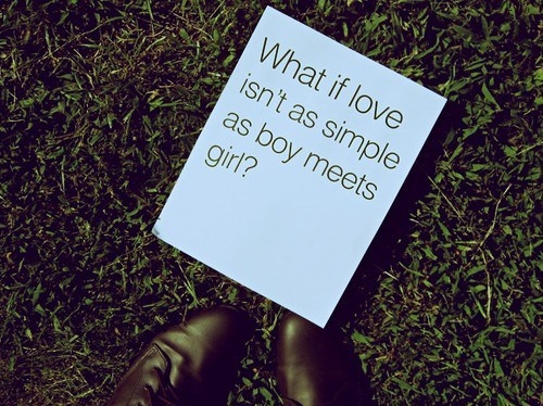 boy, girl and grass