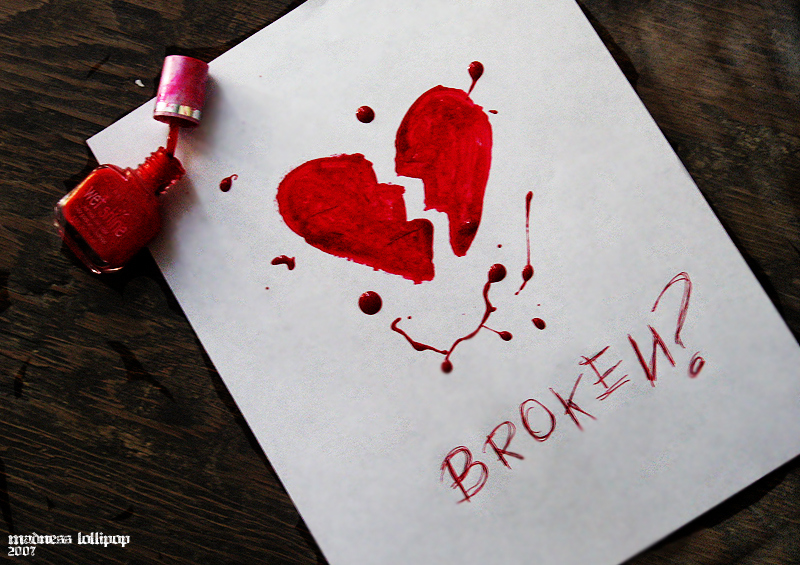 broken, broken heart and heart