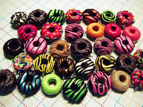 colorful, cute and donut
