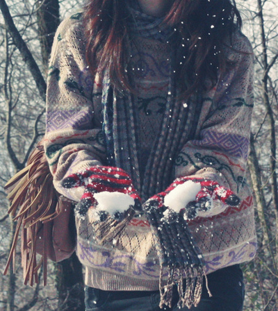 fashion, girl and snow