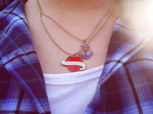 anchor, heart and navy