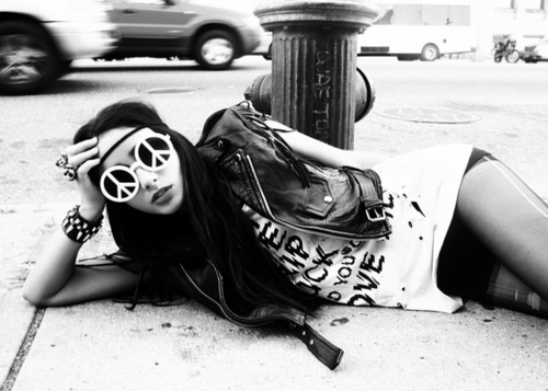 balck and white, band, beauty, brunette, cars