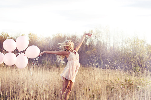 balloons, blond and cute