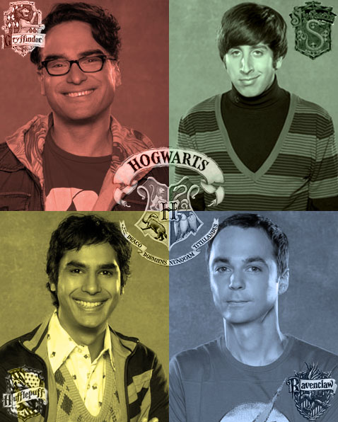 big bang theory, harry potter, hogwarts, howard, leonard