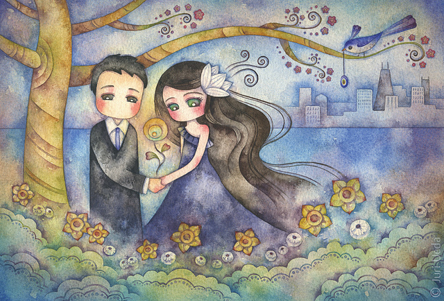couple, girl and juri ueda