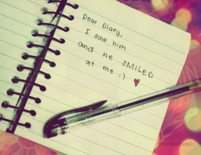 diary,  love and  smile