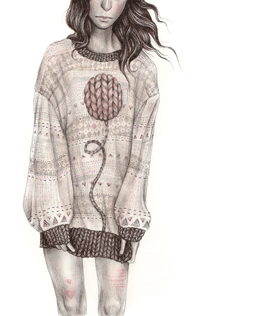 drawing, hipster and peng jumper