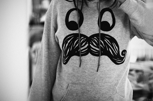 girl, mustache and photography