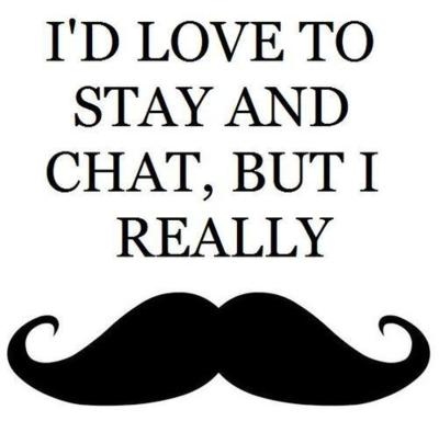 moustache, pun, text, typography