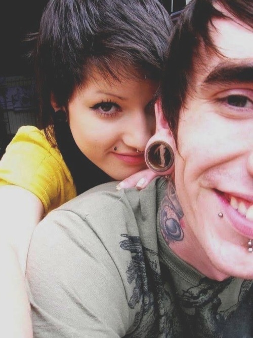 couple, cute and piercings
